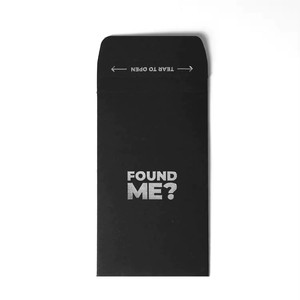 Xu Hướng Tùy Chỉnh Các Tông Màu Đen Tái Chế Phong Bì Khách Sạn Thẻ Chìa Khóa Phong Bì Với Bạc Lá Logo Cao Cấp Phong Bì - Product Image 3