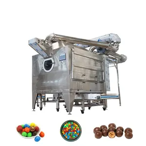 chocolate sugar powder rotary drum Machine Stainless Steel Polishing coating Machine