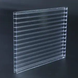 20 Mm PC Rỗng Tấm Bốn Bức Tường/X Cấu Trúc Polycarbonate Tấm/Hội Đồng Quản Trị Phân Vùng