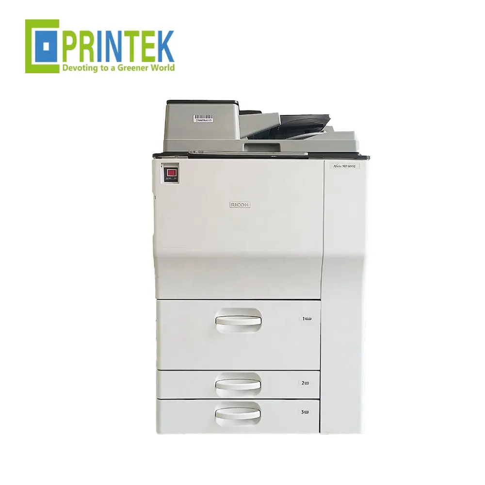 Grote Afdruk Gekopieerde Scanner Fax Kantoor Gebruikt Alles-In-Een B/W Machines Voor Ricoh Mp6002