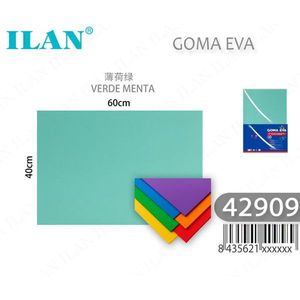 Foglio di Schiuma EVA ILAN 60x40cm Verde Menta per Forniture Artigianali - Product Image 3