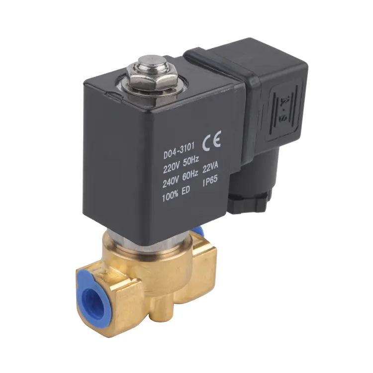 Micro Mini DN2.5mm~4mm Valve Normally Closed 12v 24v 110v 220v Lpg Gas Solenoid Valve Pneumatic Steam Valve