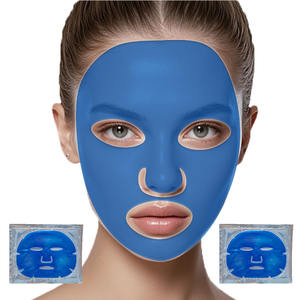 Maschera facciale al collagene blu idratante quotidiana della Corea maschera per il viso infusa vitamina C che blocca l'umidità e ripara la pelle secca - Product Image 1