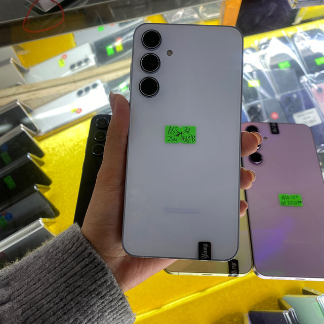 Used Bulk Original Unlocked Android S A55 8+256GB 5G Cellular GSM CDMA LTE 6G RAM Mobile Phone Refurbished by Supplier on Sale