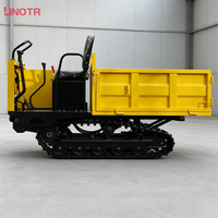 Camion benne sur chenilles haute performance, benne sur chenilles compacte à grande capacité de chargement pour travaux de terrassement et agricoles
