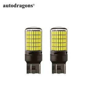 Autodragons 7443 LEDレッドブレーキ電球スーパーブライト30144SMD 7440 7444 T20ストップテールブレーキターンシグナルライト用LED電球