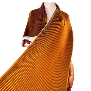 YX651-2 Nigerianischer Stilvoller 100% Polyester Satin Gewebter Stoff Plissierter Damenmode-Kleider-Röcke Satin-Plissee-Stoff - Product Image 1