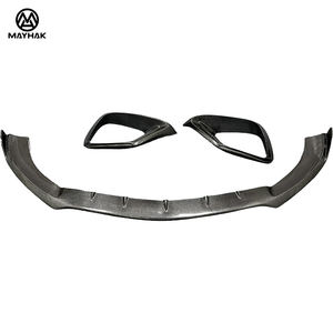Séparateur de lèvre de pare-chocs avant en Fiber de carbone Style BB et becquet avant modifié pour <span class=keywords><strong>Mercedes</strong></span> Benz W213 E63 pré Lci S AMG - Product Image 6
