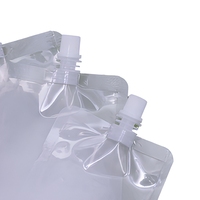 Pochette souple transparente personnalisée en PE avec bec verseur pour emballage sécurisé de liquides (eau minérale, boissons énergisantes, jus) – Faible MOQ