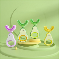 Brosse à dents en forme de U de conception de nettoyage des dents orales 360 pour les enfants de 2 à 12 ans