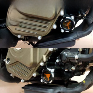 Protection de bouchon de filtre à huile de moteur de moto pour <span class=keywords><strong>KTM</strong></span> 690 990 Duke Adventure - Garde de filtre à huile en aluminium CNC - Product Image 5