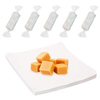 Papier ciré alimentaire coloré double face imperméable pour emballage de bonbons torsadés