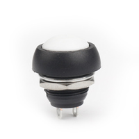 Mini interruptor de botón pulsador momentáneo de reinicio a prueba de agua de 12mm para piezas de horno de coche y barco