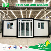 Maison conteneur mobile personnalisée de 20 pieds 30 pieds 40 pieds Unités résidentielles préfabriquées de conception contemporaine pour villa de style