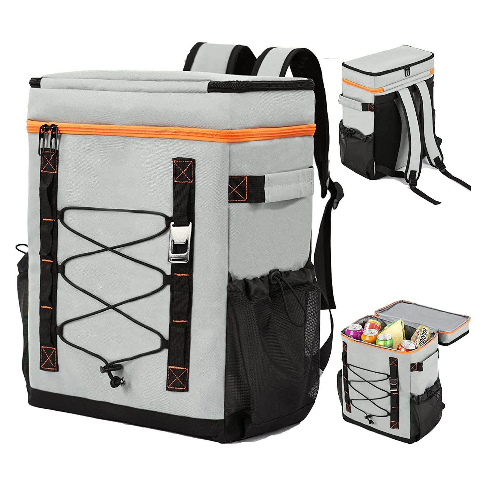 Large Bag 50 Cans/30L Insulated Leak Proof Cooler Backpack for Men