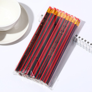 Lápiz Hexagonal de Madera con Logotipo Personalizado, Estándar <span class=keywords><strong>HB</strong></span>, con Borrador, para Promoción Escolar - Product Image 2