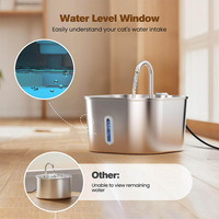 Dispensador de Agua Automático para Mascotas, Ecológico y Seguro, de Acero Inoxidable 304, Ultra Silencioso, con Sistema de Filtración