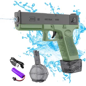 אקדחי מים חשמליים אקדח צעצוע אוטומטי 32 רגל טווח חזק סופר ספיריט מים לילדים