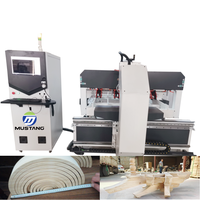 Sega a Nastro Verticale Mustang MT1500 CNC con Servomotore IVT per Lavorazione del Legno a Forma Curva e Lineare