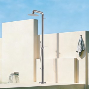 <span class=keywords><strong>Douche</strong></span> extérieure en acier inoxydable finition brossée avec commande d'<span class=keywords><strong>eau</strong></span> <span class=keywords><strong>chaude</strong></span> <span class=keywords><strong>et</strong></span> <span class=keywords><strong>froide</strong></span> - Product Image 5
