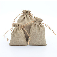 Sac en toile de jute de haute qualité 13x18cm, impression de logo, sacs en jute durables, pochette récupérable, idéal pour l'emballage cadeau, bonbons de Noël