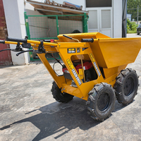 Mini-dumper certifié EPA, moteur à essence, benne hydraulique auto-chargeante sur chenilles pour usage agricole