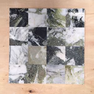 Mosaico de Mármol Verde Esmeralda Fría, Mosaico de Jade Helado, Mosaico de Mármol Cuadrado para Paredes y Pisos - Product Image 4