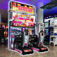 Grande console de jeu vidéo de course d'arcade à deux joueurs Machine de divertissement à pièces Android Centres de jeu pour adultes Voiture de voyage