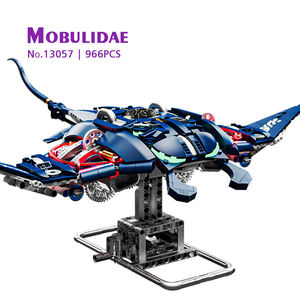 MJI 13057 Creative Semi Mechanical Mobulidae MOC DIY Particle Accessories Kids Unisex Educational Building Block Plastic Toy Set - Product Image 1