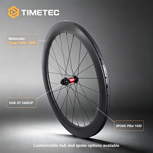 Roues de route tubulaires en carbone super légères, disque 45mm 50mm 60mm 88mm, jeu de roues de course 25mm de largeur WXT4525DT240SCL 700C Pro-Racing Tubul - Product Image 2