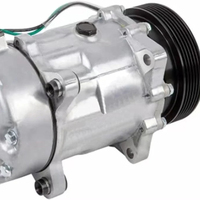 Sanden 7V16 SD7V16 pour AUDI A3 8L/VW Golf/Bora/Caddy/Golf/New beetle/Sharan/Seat 6pk 1J0820803A 1J0820805 compresseur d'air automatique