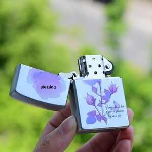 Briquet à kérosène coupe-vent ZORRO Z91929 en laiton « <span class=keywords><strong>Rose</strong></span> Whispering » de style ethnique - Product Image 3