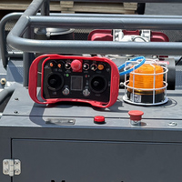 Tondeuse à gazon électrique sans fil multifonction à chenilles télécommandée, débroussailleuse à essence 900mm 1000mm avec batterie