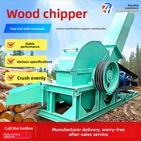 Broyeur de bois Xinzhuohui, déchiqueteur à tambour pour bois mixte, trancheuse de bambou, équipement de travail du bois, machine de capacité 8t/h