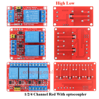 Module de relais à 1, 2, 4, 6 ou 8 canaux DC 5V 12V 24V avec déclenchement par niveau haut et bas pour Arduino Raspberry