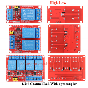 Módulo de Relé de 1, 2, <span class=keywords><strong>4</strong></span>, 6 y 8 Canales, DC 5V 12V 24V, con Activación por Nivel Alto y Bajo, para Arduino y <span class=keywords><strong>Raspberry</strong></span> - Product Image 5