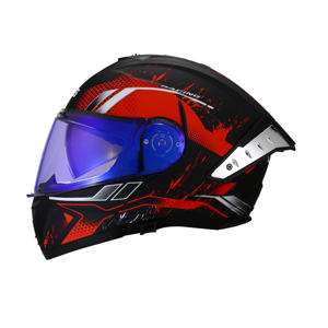 Casques modulaires relevables DFG Aura personnalisables en gros, certifiés DOT, ABS EPS, avec grande aile arrière et contrôle de ventilation, Cascos Para Moto - Product Image 3