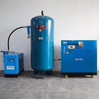 Compresseur d'air électrique à compression économique à 2 étages 22kw 15% Conception à vis fixe à économie d'énergie AC Vietnam Moteur stationnaire