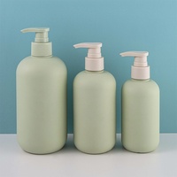 Flacon pompe en plastique 200ml 250ml 300ml 400ml 500ml HDPE, couleur personnalisée, flacon pour lotion, shampoing, emballage de luxe pour cosmétiques et soins corporels