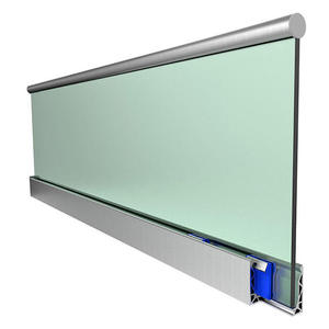 Çerçevesiz 12Mm temperli cam korkuluk alüminyum U kanal cam korkuluk balkon - Product Image 1