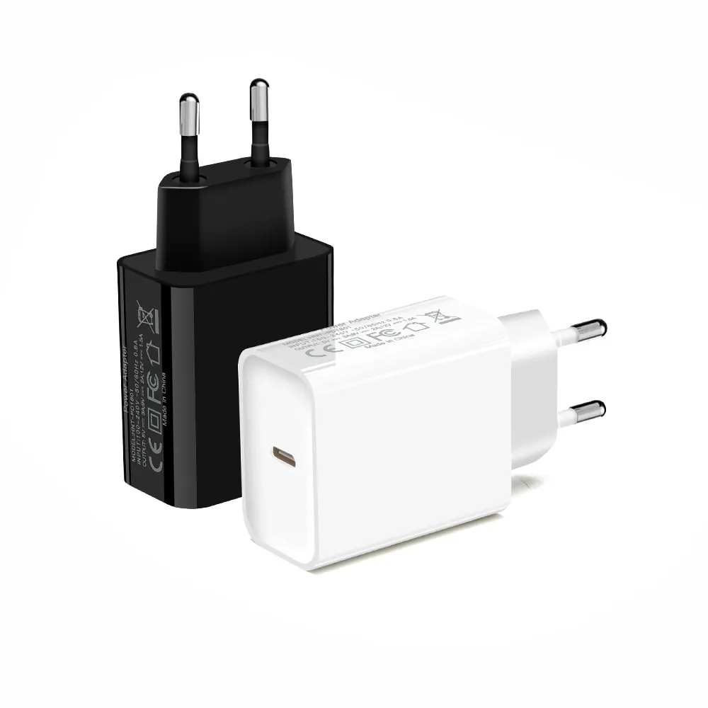 Pd Wall Charger Multiple 5V 2.4A Mobile Phone Smart Wall Adapter Multi Port Quick Charge 3.0 Fast Travel Dual USB C Wall PD 18W Charger