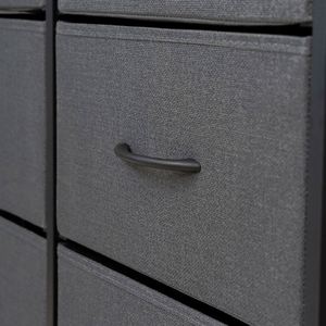 Commode autoportante moderne en tissu pour salon, durable, avec panneaux en MDF et acier inoxydable, en pin, disponible en plusieurs couleurs - Fournisseur en gros - Product Image 5