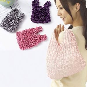 Nouveau sac de courses pliable et extensible en forme de bulle, mini sac à main plissé et flexible, sac fourre-tout élastique - Product Image 2