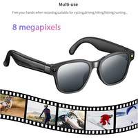 Lunettes Intelligentes SENBONO L801 Avec Caméra, Enregistrement Vidéo Wi-Fi, Appel, Grande Batterie 270mAh, Assistant Vocal, Lunettes Connectées d'Extérieur IA