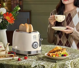 Horno Eléctrico Retro, <span class=keywords><strong>Tostadora</strong></span> de Pan, Versátil, 6 Niveles de Tostado, Descongelar/Calentar, Electrodoméstico Multifuncional (800W) - Product Image 5