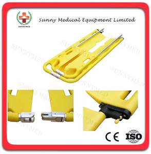 Camilla de transporte de pacientes de alta resistencia, Camilla móvil, camilla de cuchara de plástico portátil con correas de Seguridad, 1 unidad - Product Image 5