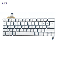 BR Brazil Layout Backlight Pengganti Keyboard Laptop untuk Acer Aspire S7-392 S7-391 S7-391-6822 Silver Harga Pabrik OEM Murah