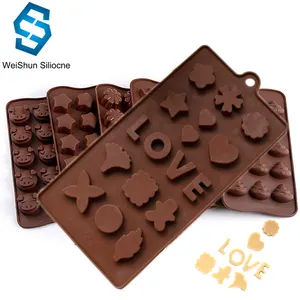 طباعة شعار شريط إلكتروني الحب غائر الحلوى فندان قوالب الشوكولاته قوالب 3D قالب من السيليكون