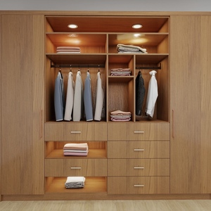 Muebles de Almacenamiento para Dormitorio Personalizados, <span class=keywords><strong>Armario</strong></span> de Almacenamiento con Organizador de Tela y Estructura de <span class=keywords><strong>Aluminio</strong></span> en Forma de Panal - Product Image 1