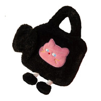 Portable Durable Haute Densité PVC Chat Rempli D'eau Chaud/Froid Pack Dessin Animé En Peluche Grand Sac À Main Chaud pour Femmes et Bébé